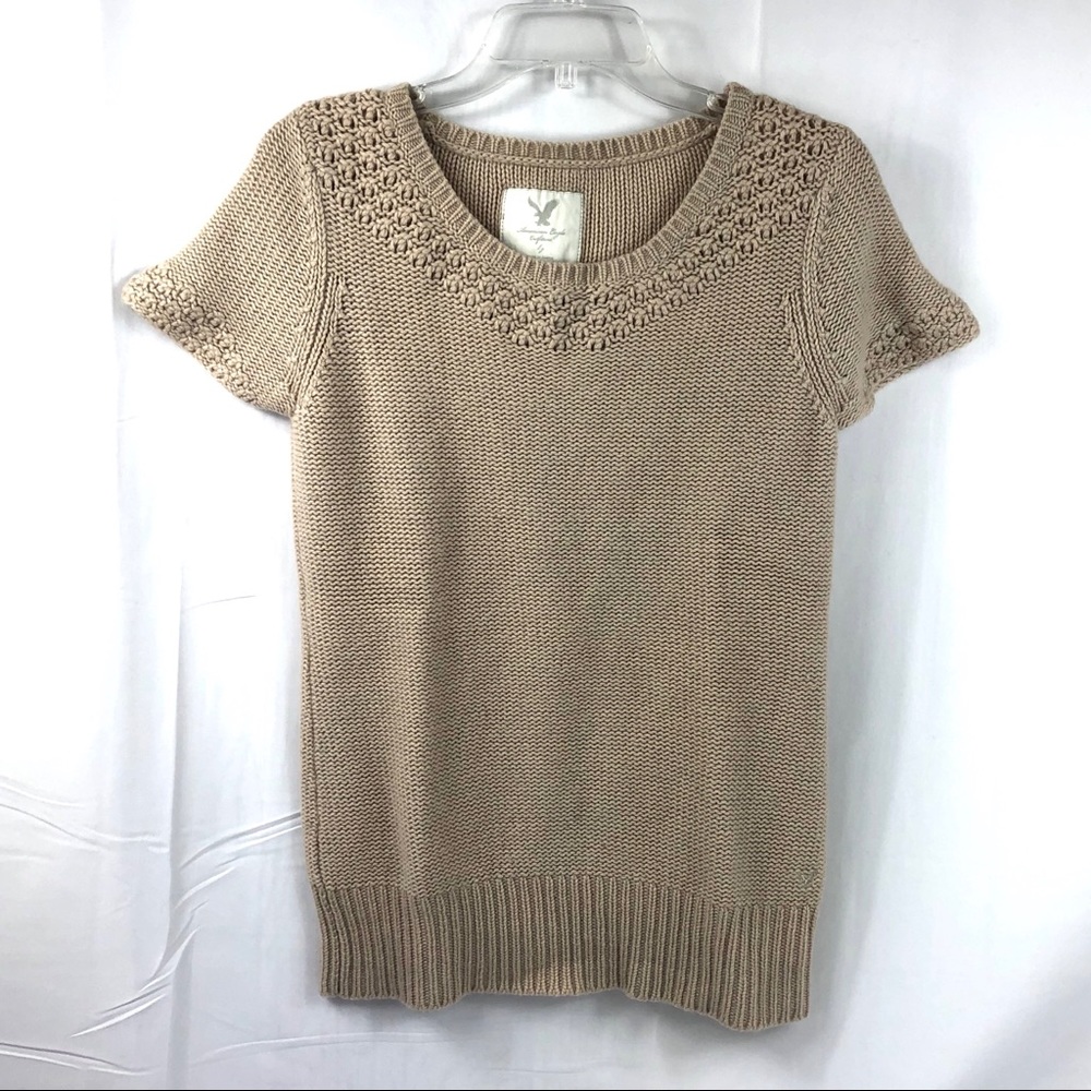 American Eagle Outfitters Tan Tunic Sweater Size L